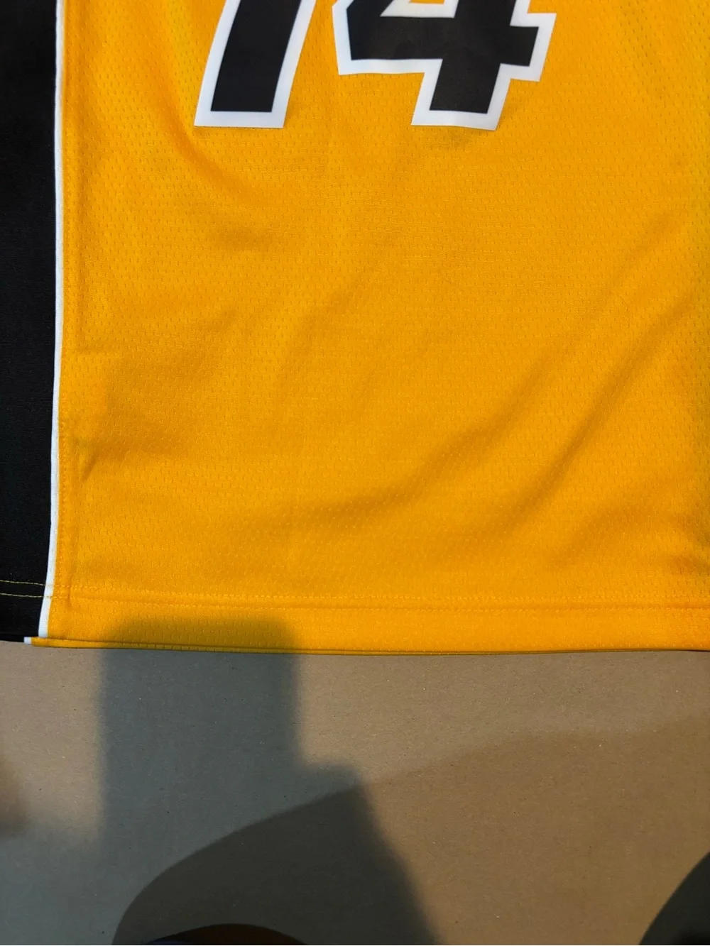 Nike HEAT yellow and blue  #14 Basketball Jersey